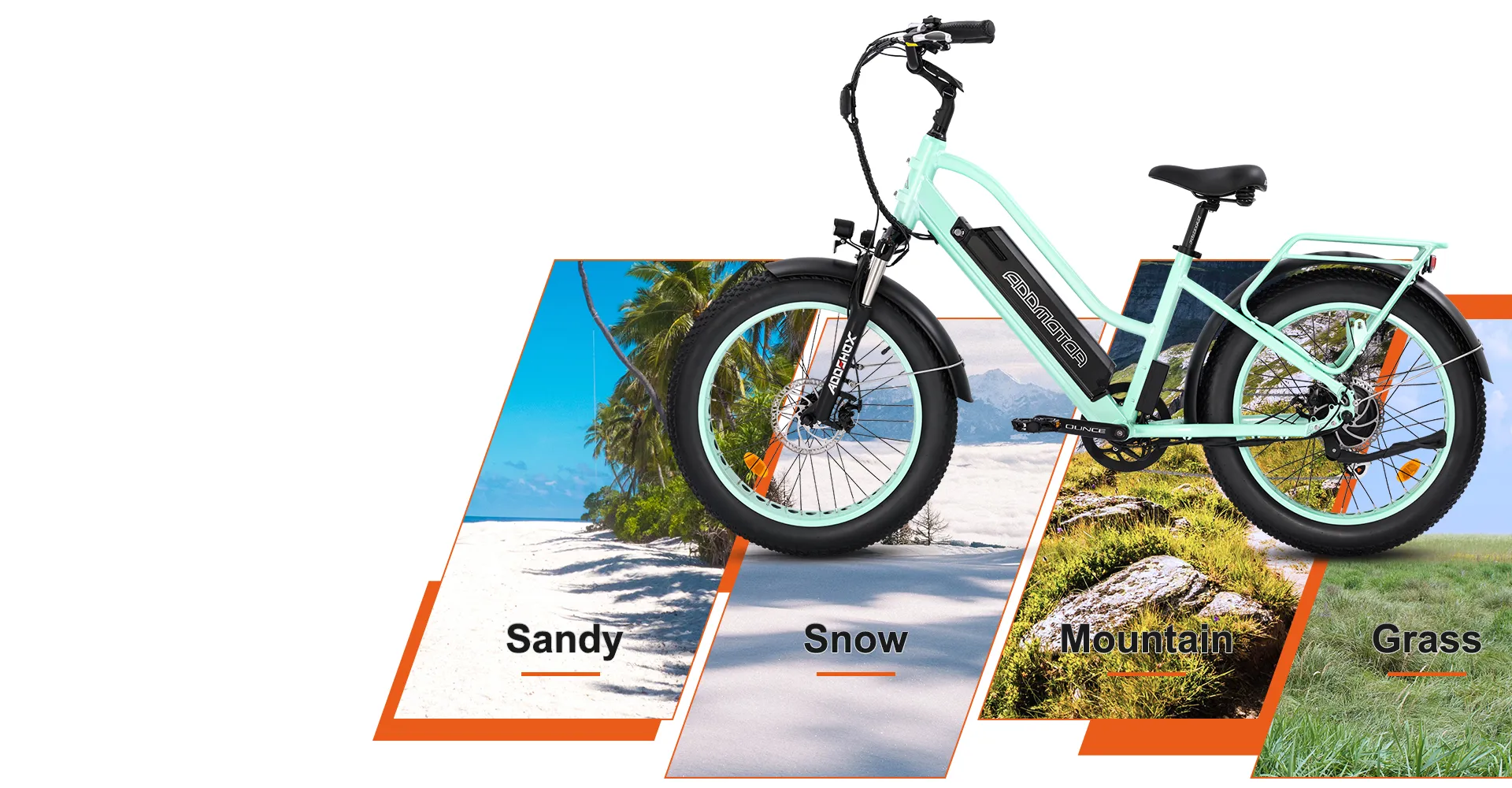 MOTAN M-430 Fat Tire Electric Beach Cruiser 