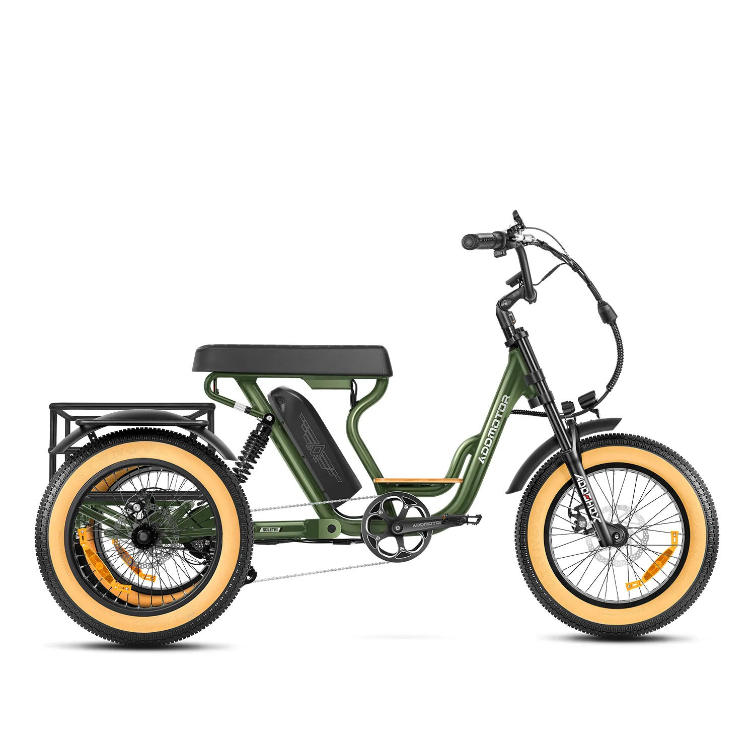 Soletri M-366X Full-Suspension Etrike | Banana Seat Trike
